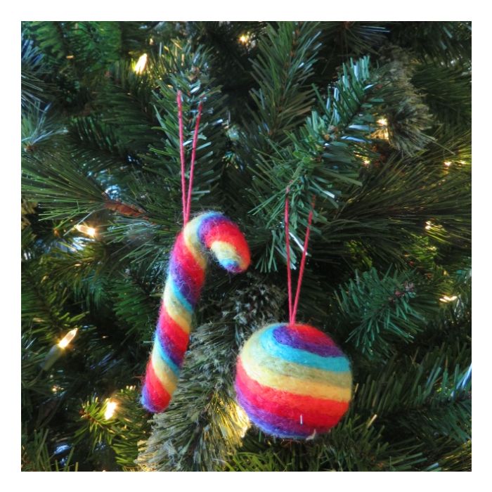 Pride Rainbow Ball Ornament